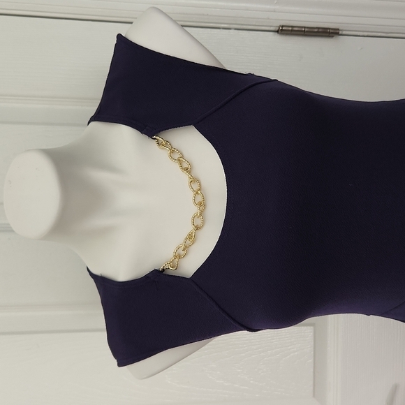 Urban Rose Navy A Line Dress - Picture 3 of 13